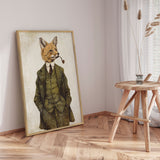 Plakat - The Vintage Stylish Fox - Mike Koubou