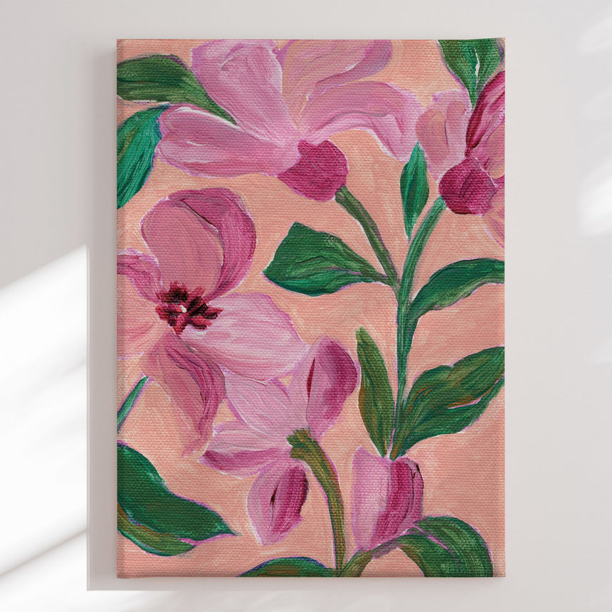 Lærredstryk - Pink Blossoms II - Nikita Jariwala