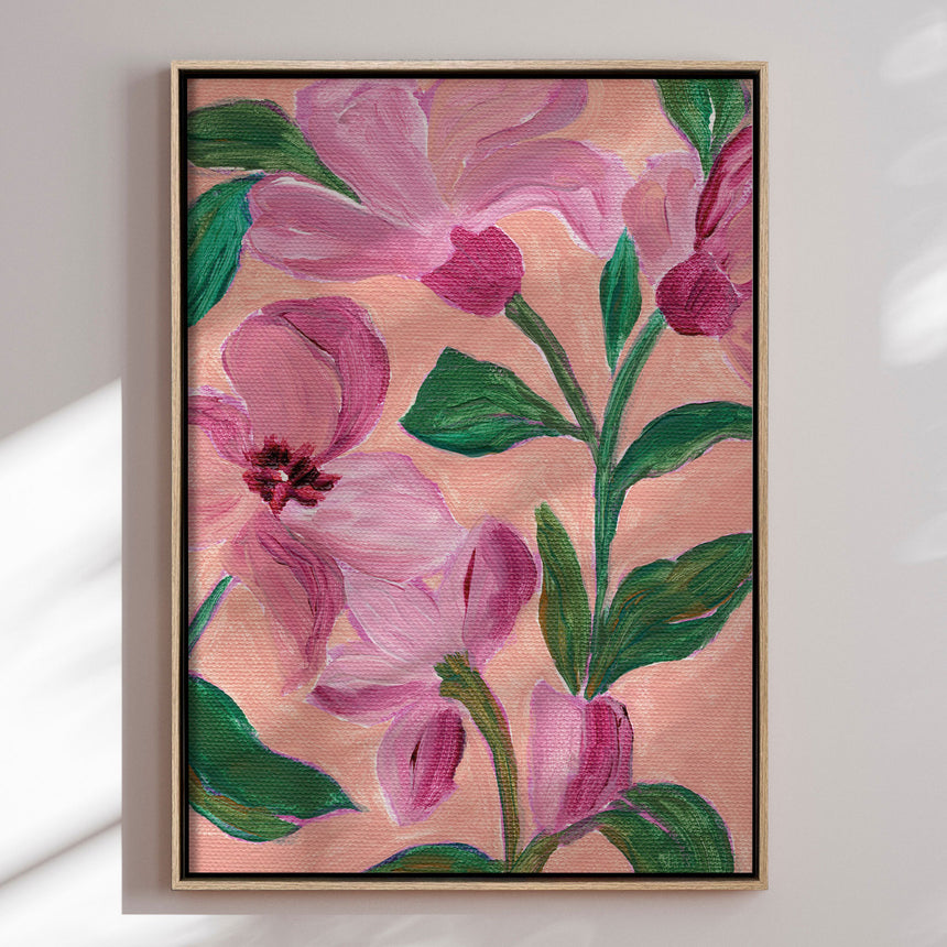 Lærredstryk - Pink Blossoms II - Nikita Jariwala