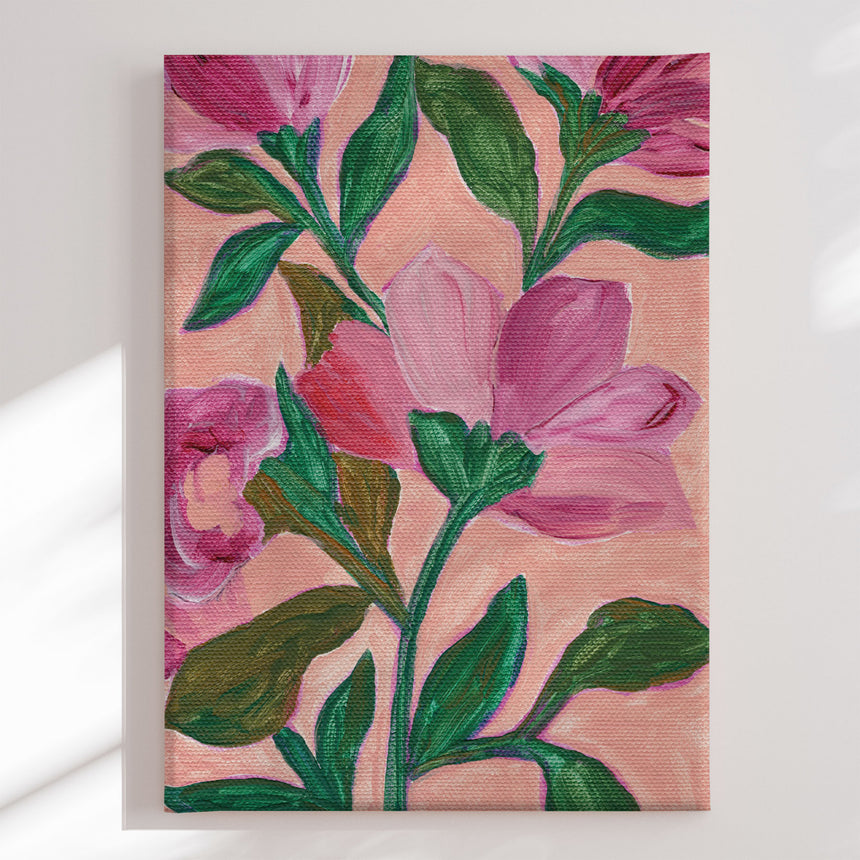 Lærredstryk - Pink Blossoms - Nikita Jariwala