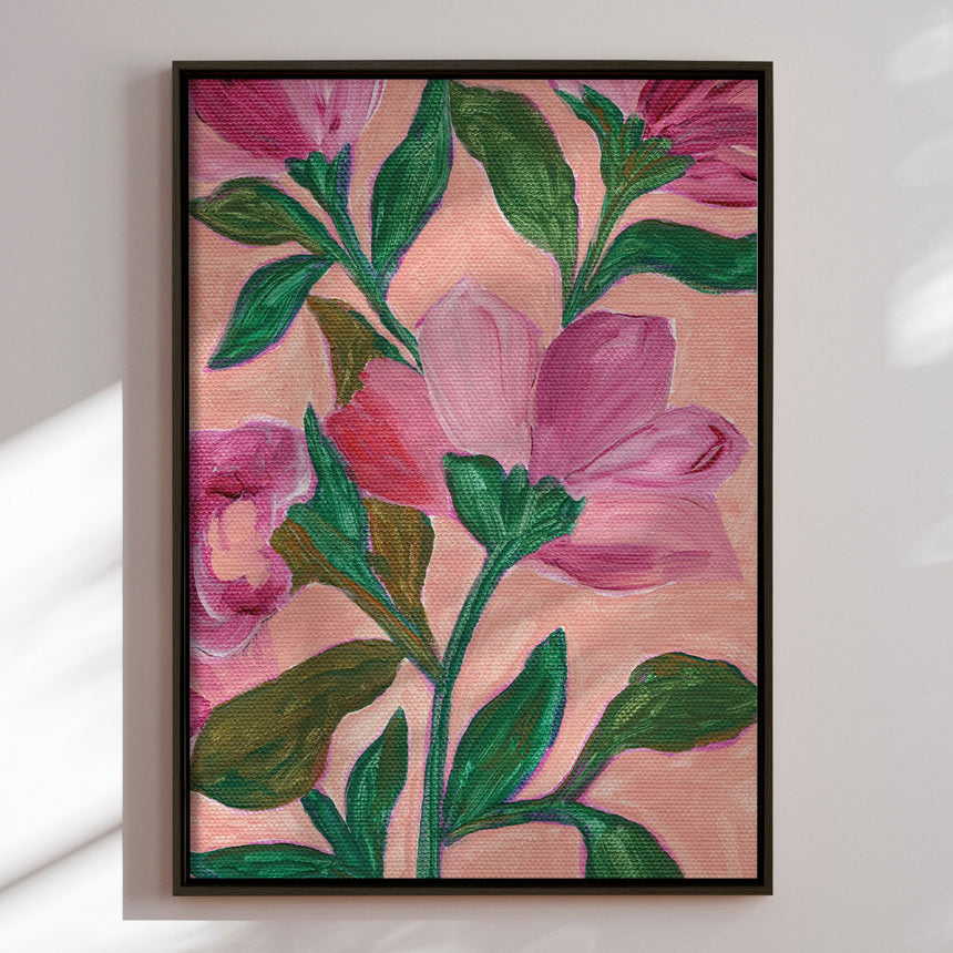 Lærredstryk - Pink Blossoms - Nikita Jariwala