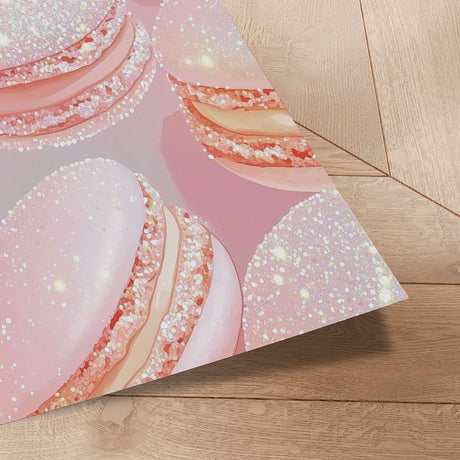 Plakat - Sparkly Pink Macarons - Melloi Art Prints