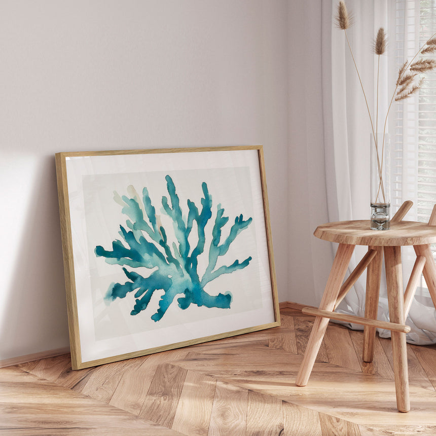 Plakat - Turquoise Coral - Kathrin Pienaar
