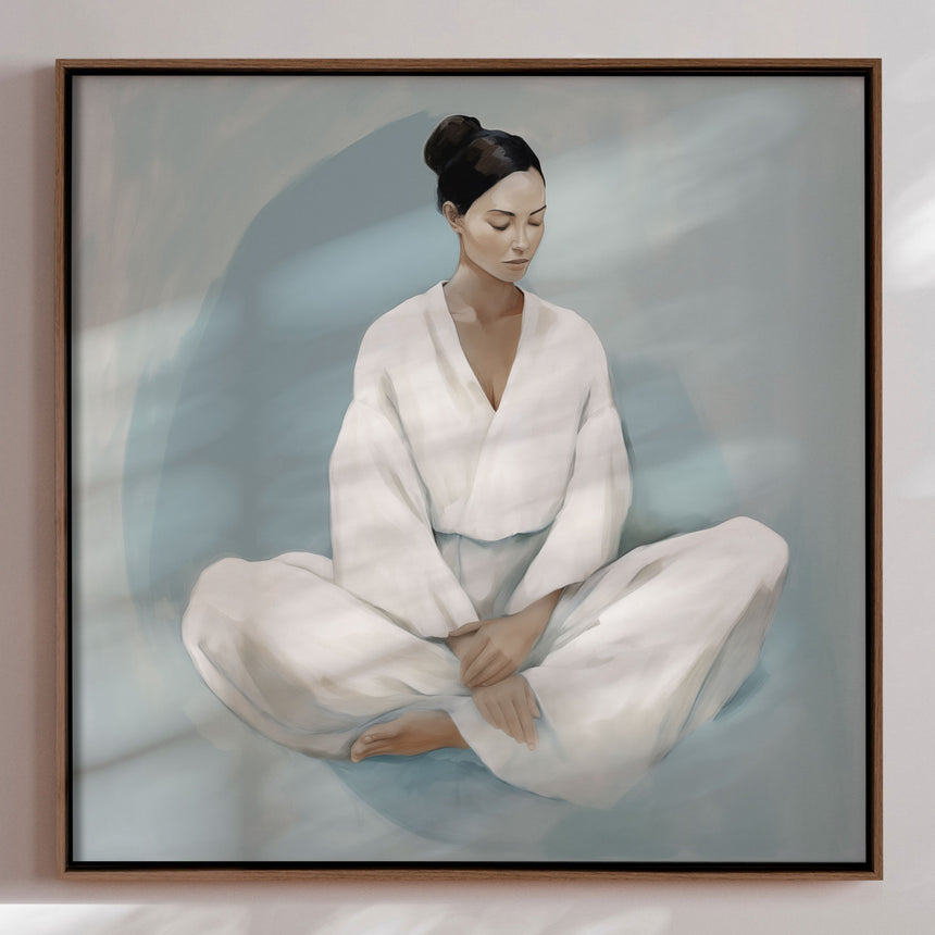 Lærredstryk - Woman in Meditation - Andres Magnusson