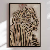 Lærredstryk - Zebra Elegance - Treechild