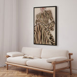 Lærredstryk - Zebra Elegance - Treechild
