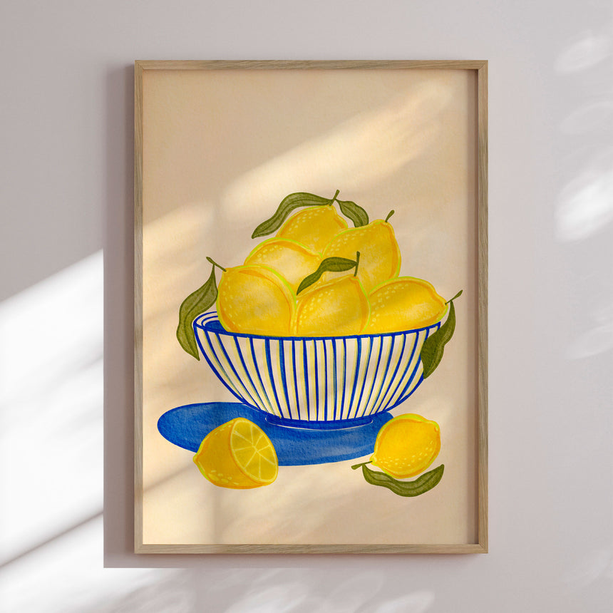 Plakat - Fresh Lemon Bowl - Nikita Jariwala