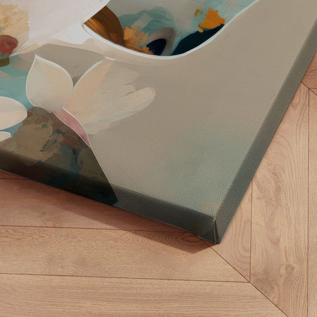 Lærredstryk - Woman Portrait with Closed Eyes - Bella Eve