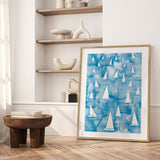 Plakat - Blue Sailboats - Nic Squirrell