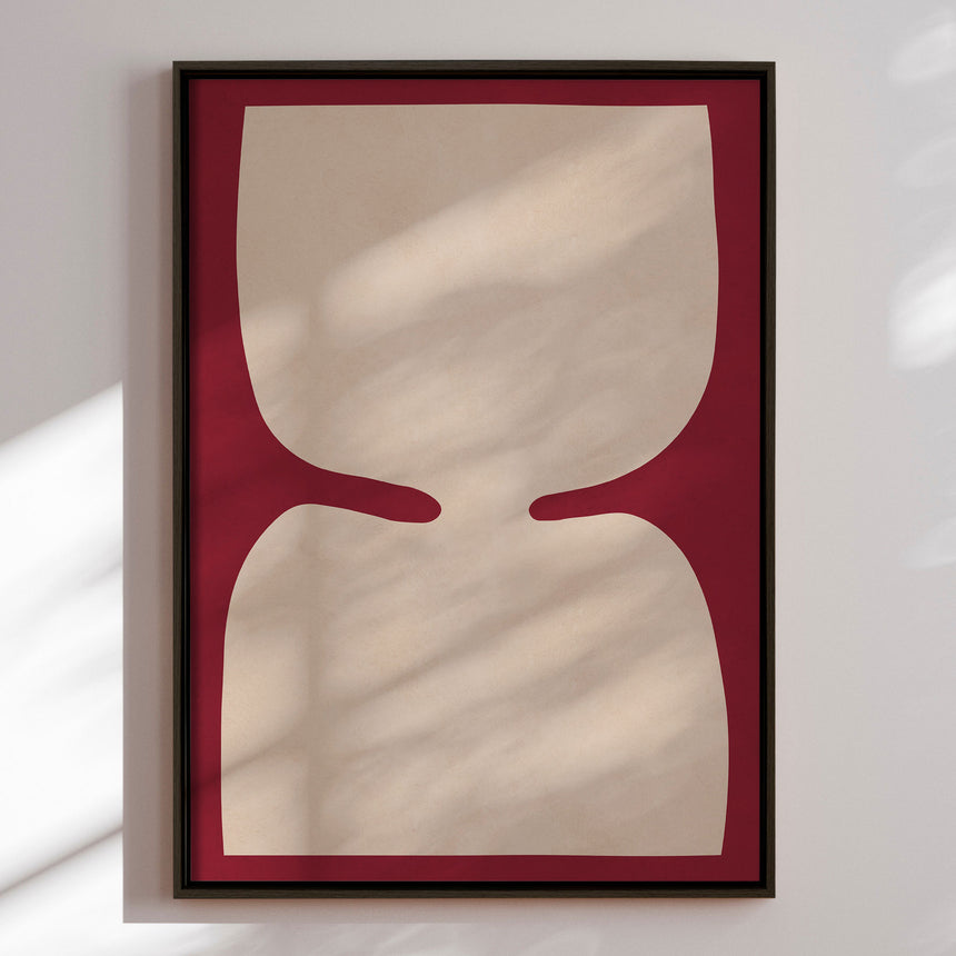 Lærredstryk - Minimalist Beige Shapes - Vitor Costa