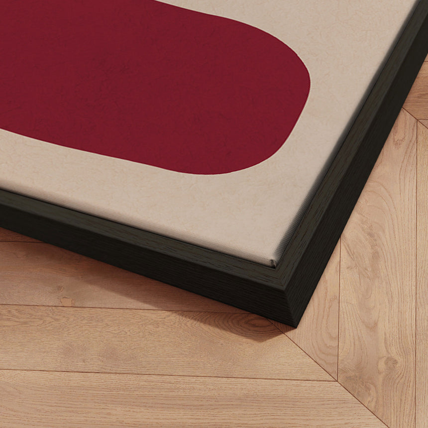 Lærredstryk - Crimson Contours - Vitor Costa