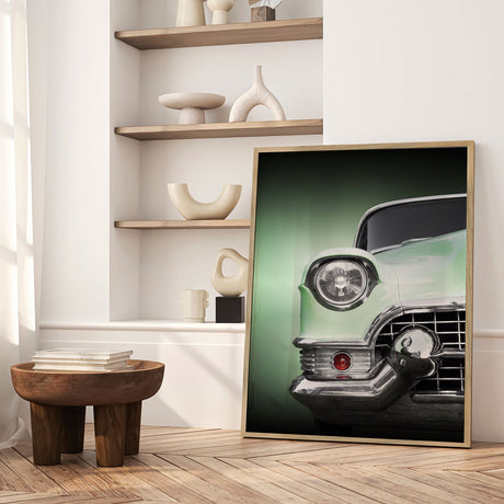 Plakat - Green Classic Car - Beate Gube