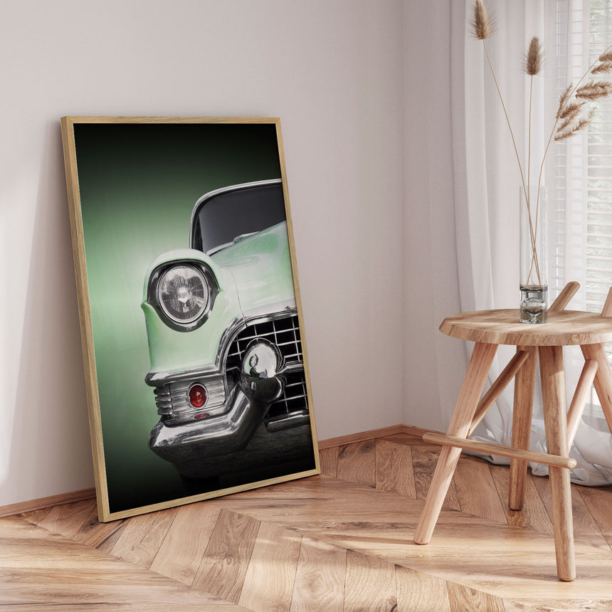 Plakat - Green Classic Car - Beate Gube