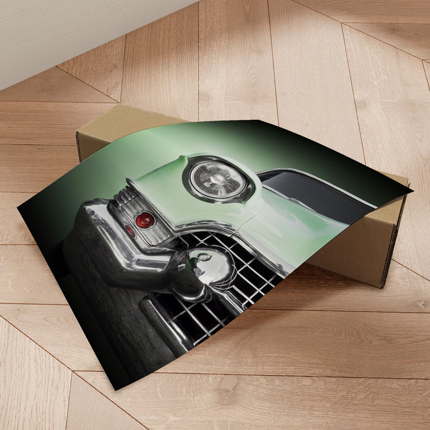 Plakat - Green Classic Car - Beate Gube