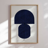 Plakat - Zen Shape VI. (blue version) - Paulina Vårregn