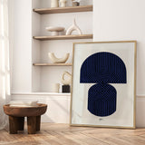 Plakat - Zen Shape VI. (blue version) - Paulina Vårregn
