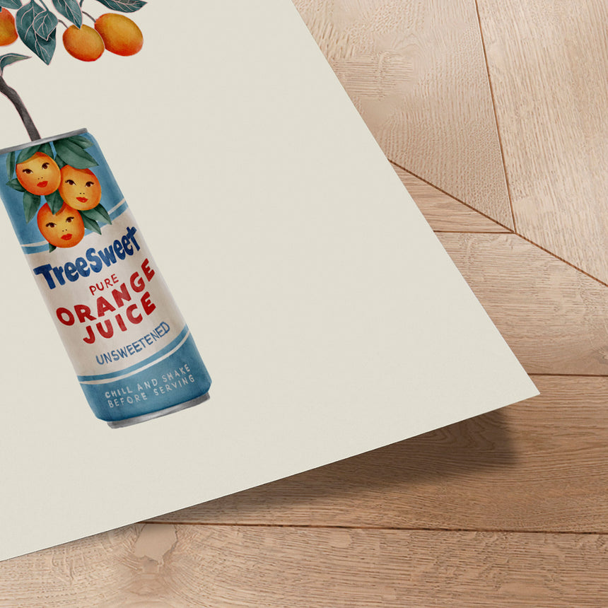 Plakat - Orange Tree Can - CATS AND DOTZ