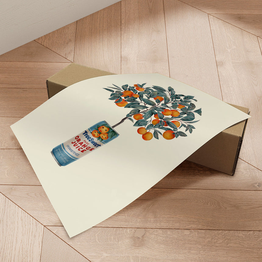 Plakat - Orange Tree Can - CATS AND DOTZ