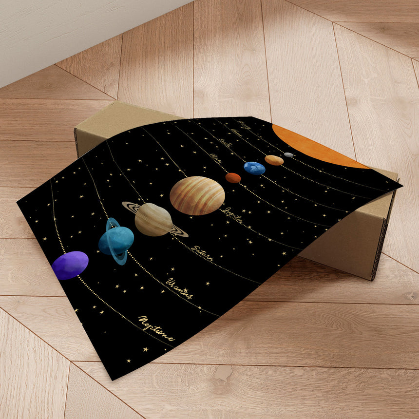 Plakat - Solar System Planets - CATS AND DOTZ