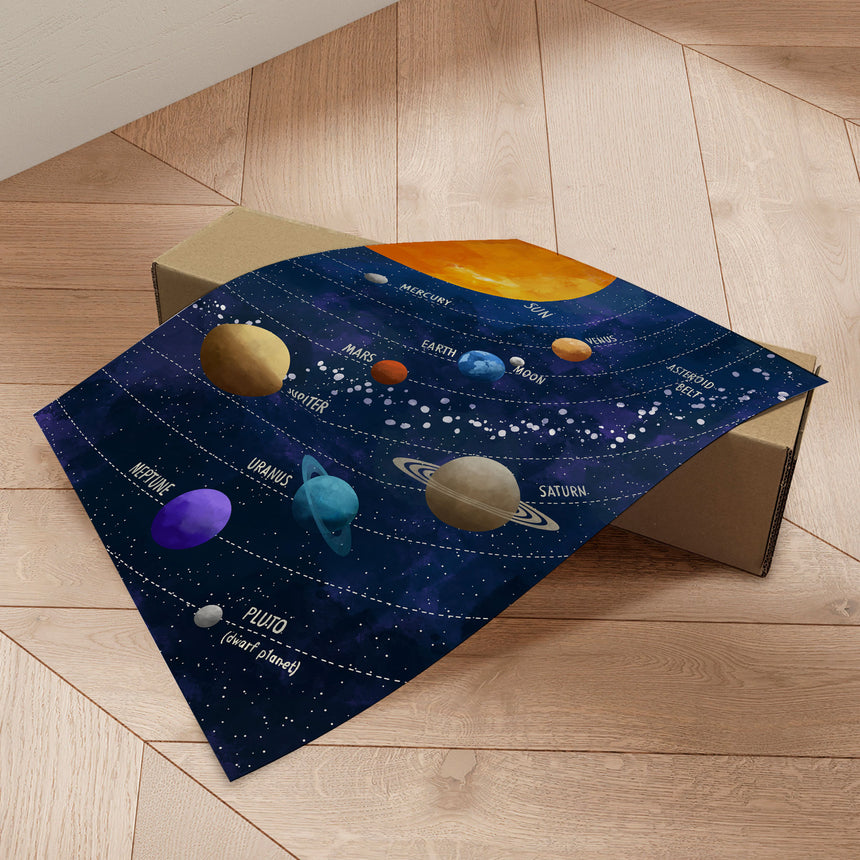 Plakat - Colorful Solar System - CATS AND DOTZ