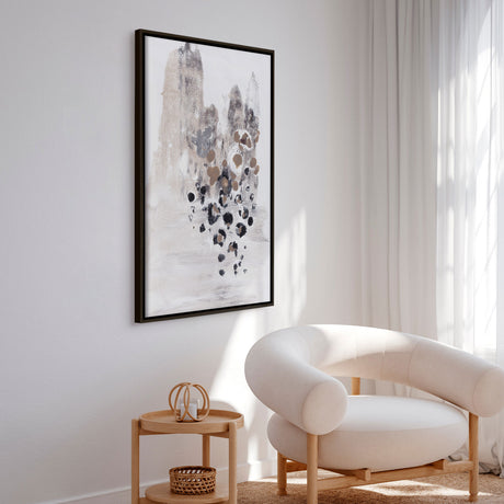 Håndlavet maleri med ramme - Ethereal Cascades - Maira Ribena - Mixed media