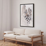 Håndlavet maleri med ramme - Ethereal Cascades - Maira Ribena - Mixed media