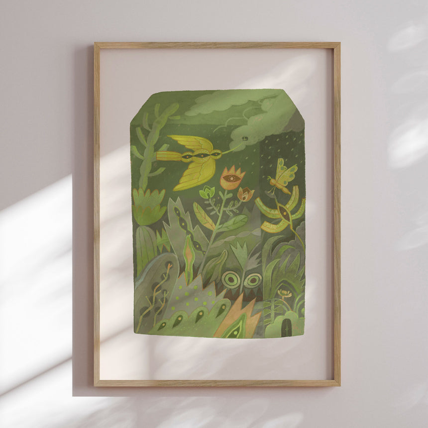 Plakat - Whimsical Nature Inspired Landscape - Hieuchau