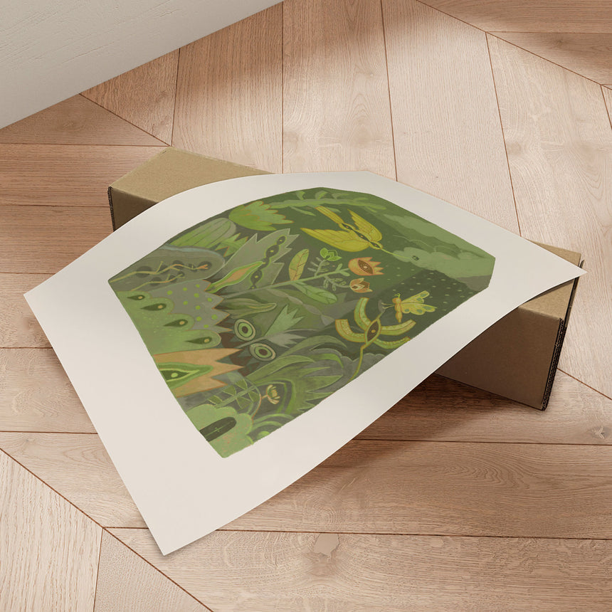 Plakat - Whimsical Nature Inspired Landscape - Hieuchau