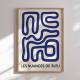Plakat - Blue Maze Flow - Treechild