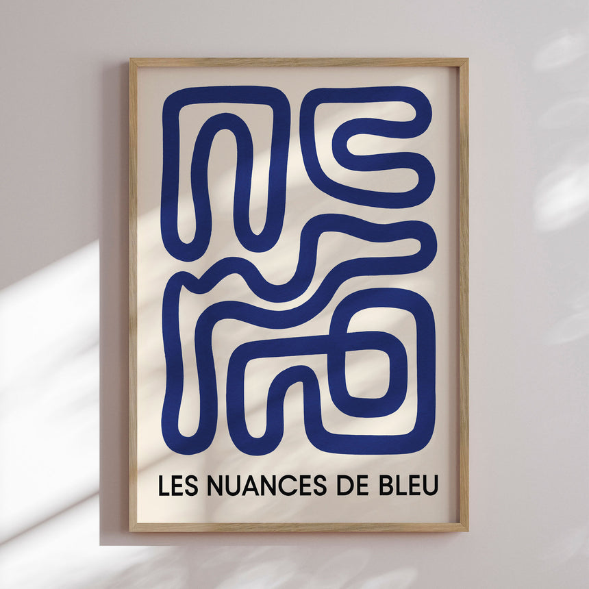 Plakat - Blue Maze Flow - Treechild