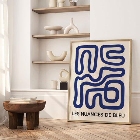 Plakat - Blue Maze Flow - Treechild - Incado