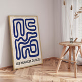 Plakat - Blue Maze Flow - Treechild