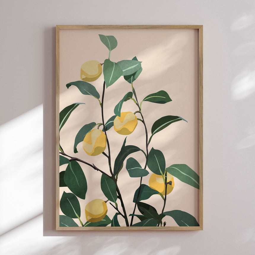 Plakat - Citrus Serenity - City Art