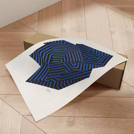 Plakat - Zen Stone VIII. (blue version) - Paulina Vårregn - Incado