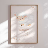 Plakat - Dream Big Little Lamb - Saskia Michele