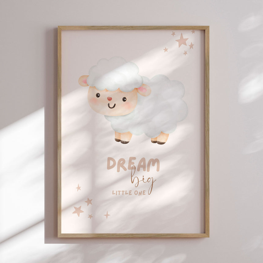 Plakat - Dream Big Little Lamb - Saskia Michele