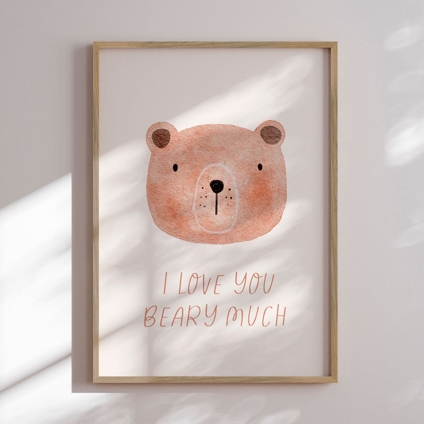 Plakat - Love You Beary Much - Saskia Michele