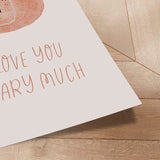 Plakat - Love You Beary Much - Saskia Michele