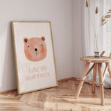 Plakat - Love You Beary Much - Saskia Michele