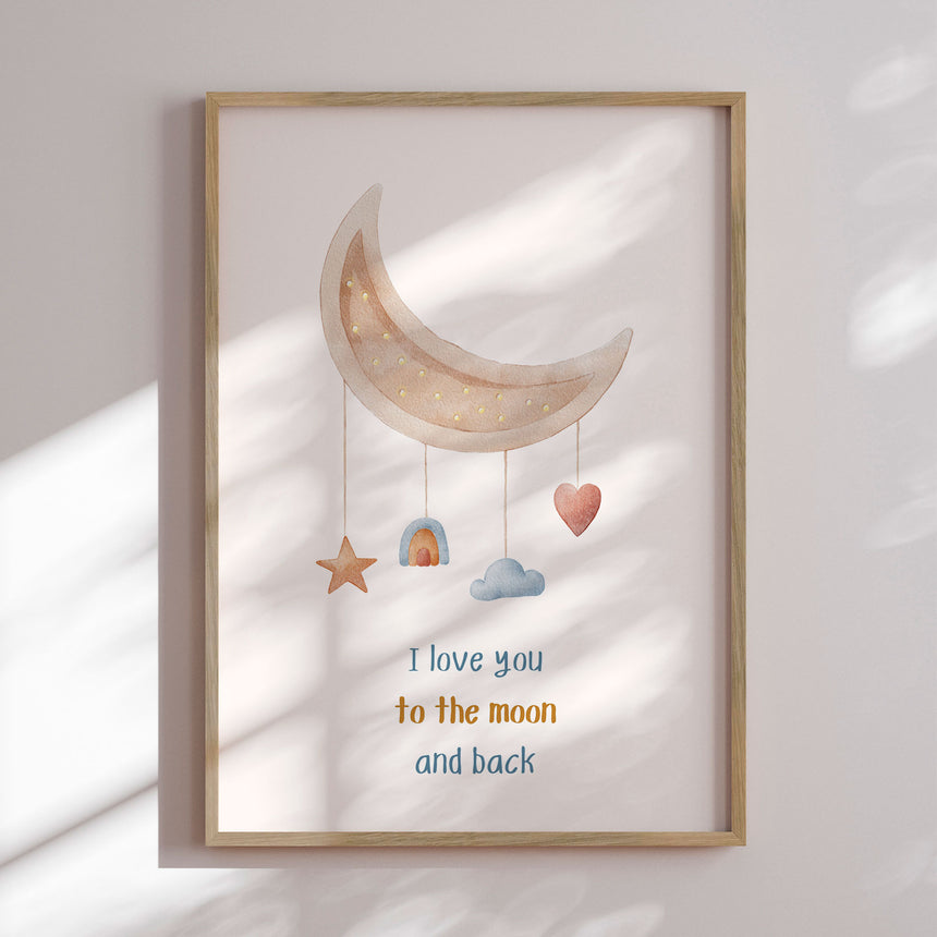 Plakat - Dreamy Moon - Saskia Michele