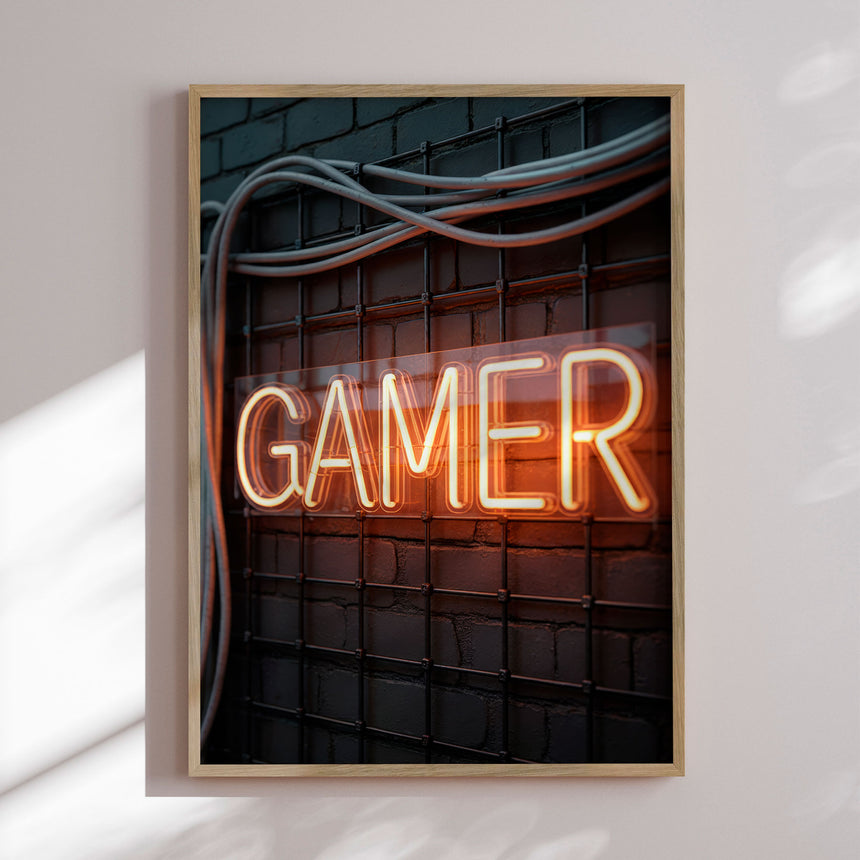 Plakat - Gamer Neon Sign - Andreas Magnusson
