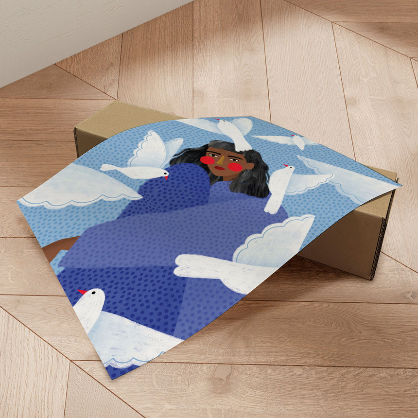 Plakat - Serenity in Flight - Bea Müller