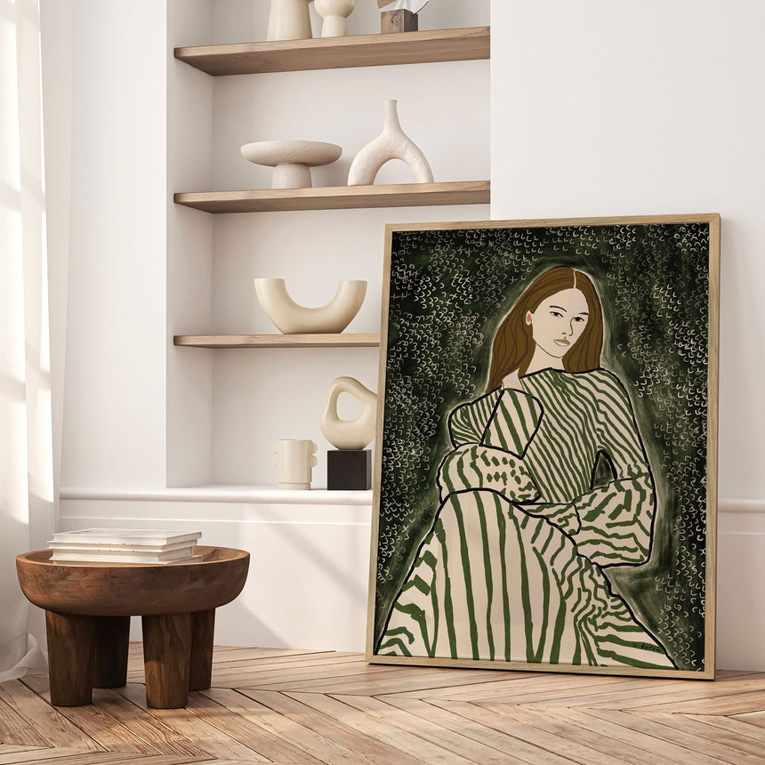 Plakat - Woman Sitting - Sharyn Bursic