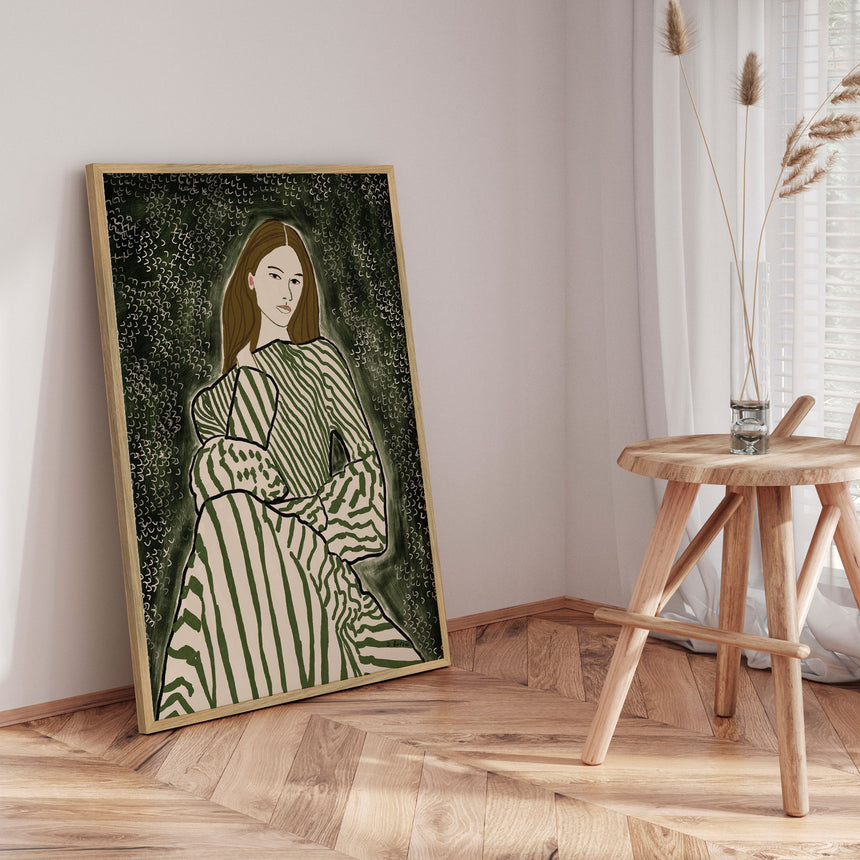 Plakat - Woman Sitting - Sharyn Bursic