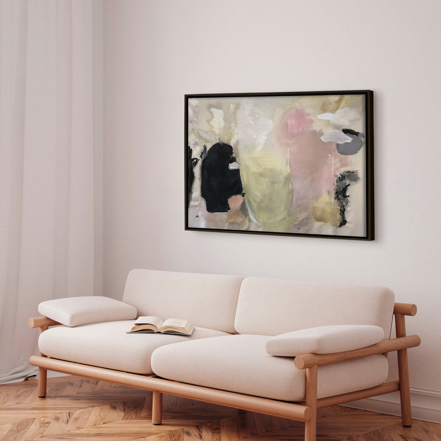 Håndlavet maleri i ramme - Courage and Celebration - Kristin Brin - Mixed media