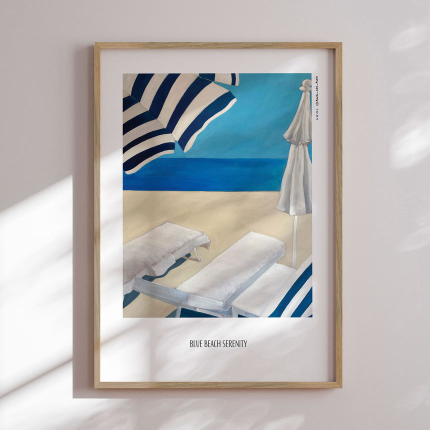 Plakat - Cannes Beach - Awol Art Alex