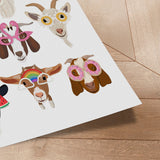Plakat - Goats in Glasses - Hanna Melin