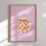 Plakat - Pink Heart Mug - Neetesh Kumar
