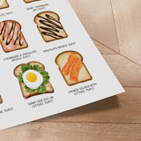 Plakat - Breakfast Toast Delights - Neetesh Kumar