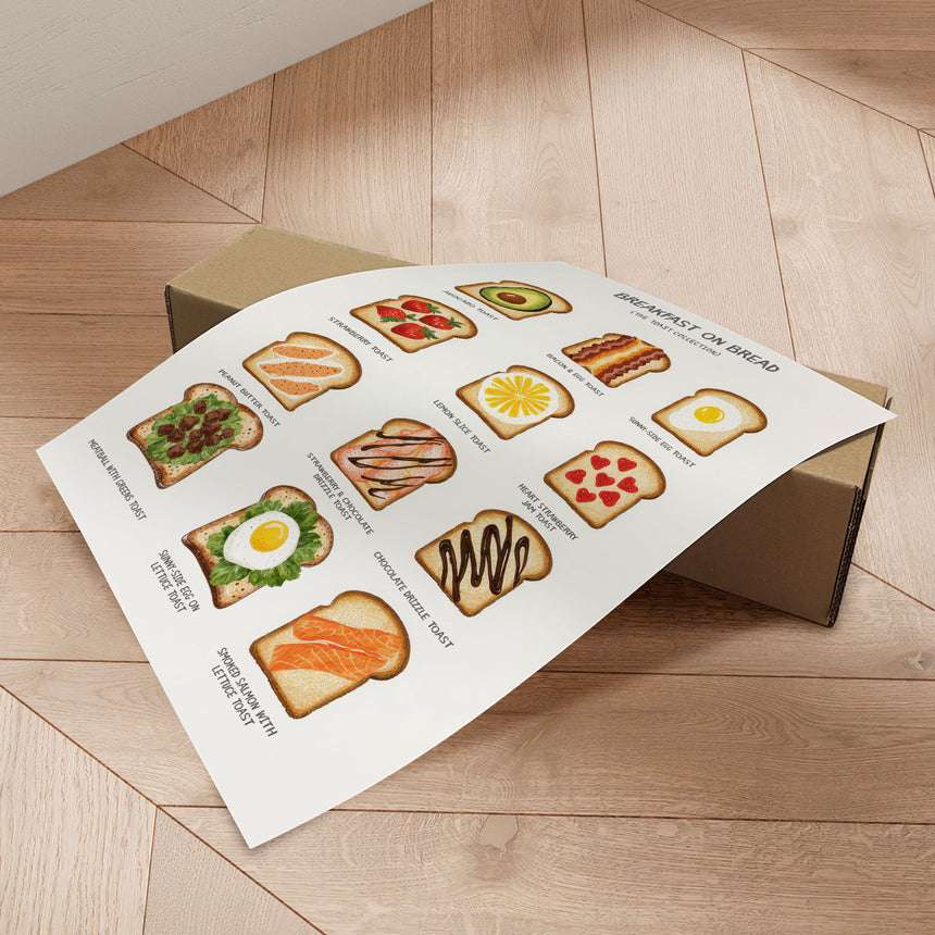 Plakat - Breakfast Toast Delights - Neetesh Kumar